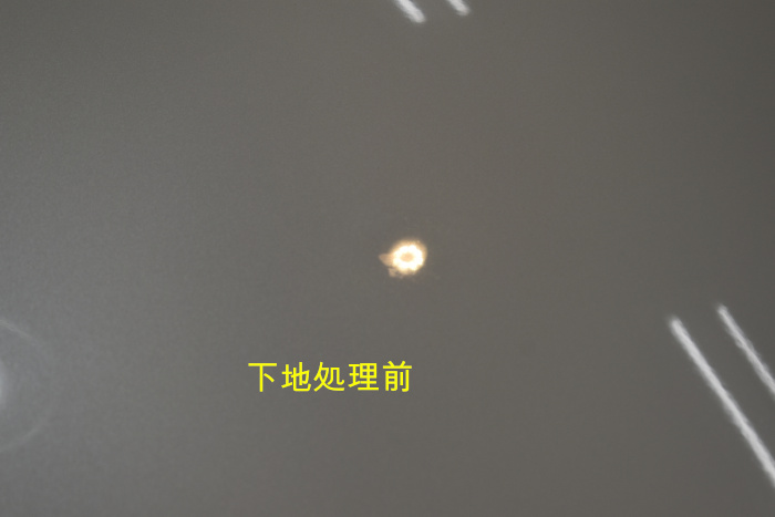 プジョーボンネット下地前-1