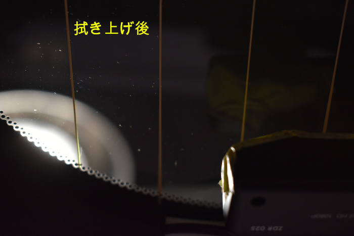 ステップワゴン内窓拭き上げ後