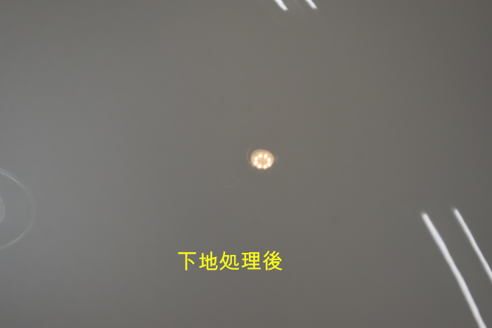 プジョーボンネット下地後-2